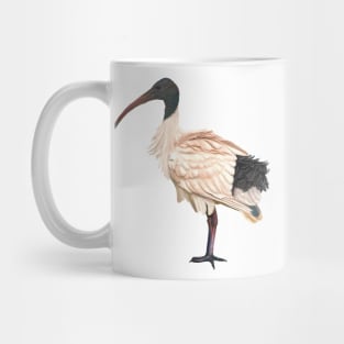 Bin Chook otherwise known as the White Australian Ibis. Unique/original artwork Mug